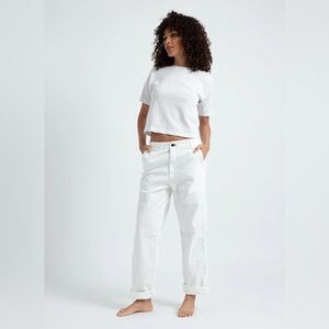 ASKK white chinos, loose fit, size 25